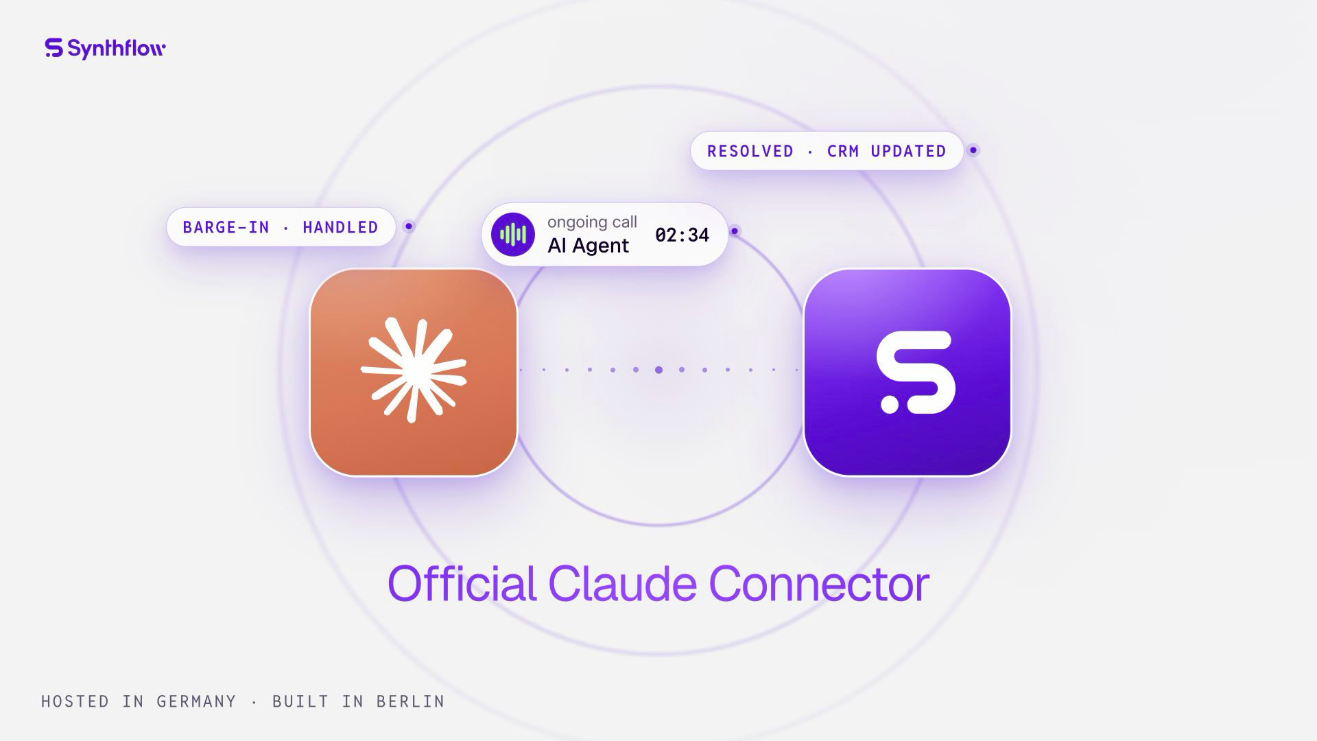 Official Claude Connector linking Claude and Synthflow.