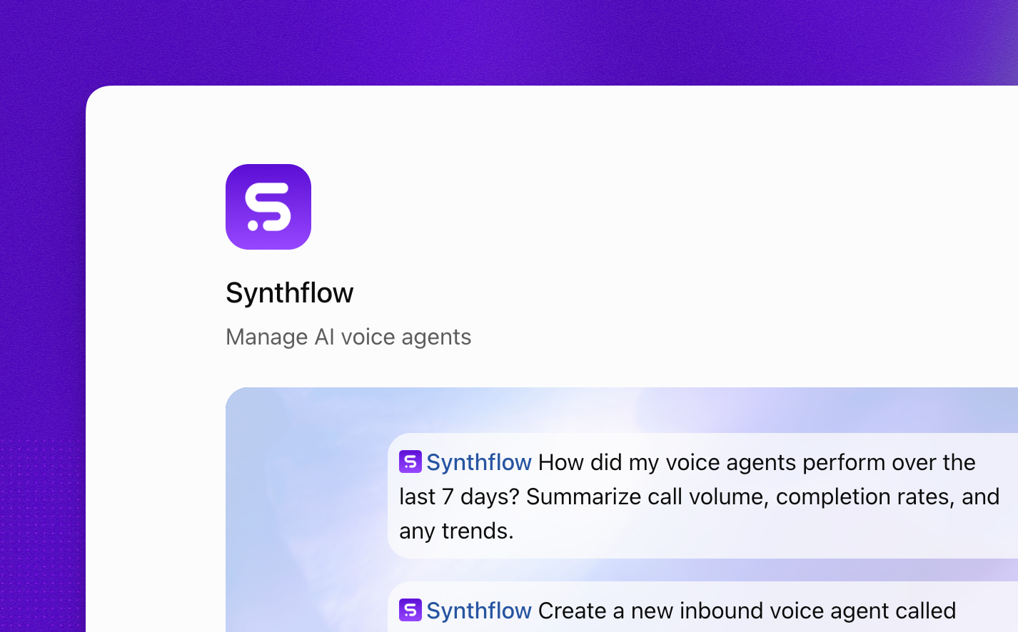 Synthflow AI integration with ChatGPT